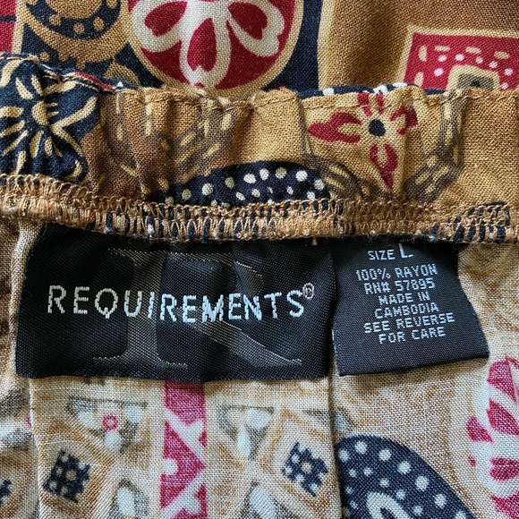 Y2K 90s Requirements Tribal Print Wrap Mini Skirt Women's Large - Pre-Owned - Picture 4 of 5